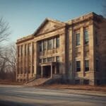 Dependence on Property Taxes for School Funding In Illinois 2 Property Taxes for School Funding In Illinois-old school build shown