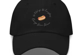 No Ketchup, No Exceptions Chicago baseball cap in black